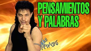 Video thumbnail of "😎 PENSAMIENTOS Y PALABRAS / Jean Carlos 🎤MAS KARAOKE #cuarteto"