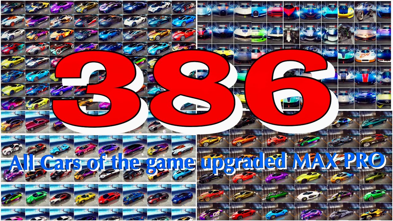 Asphalt 8, BEST GARAGE In The World? All 386 Cars Upgraded MAX & PRO, Aguila Negra’s Garage