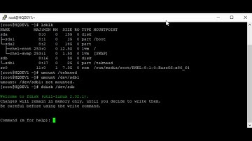 How To Delete a Standard Partition In Linux Using The fdisk utility (RHCSA 8, Lesson 13D)