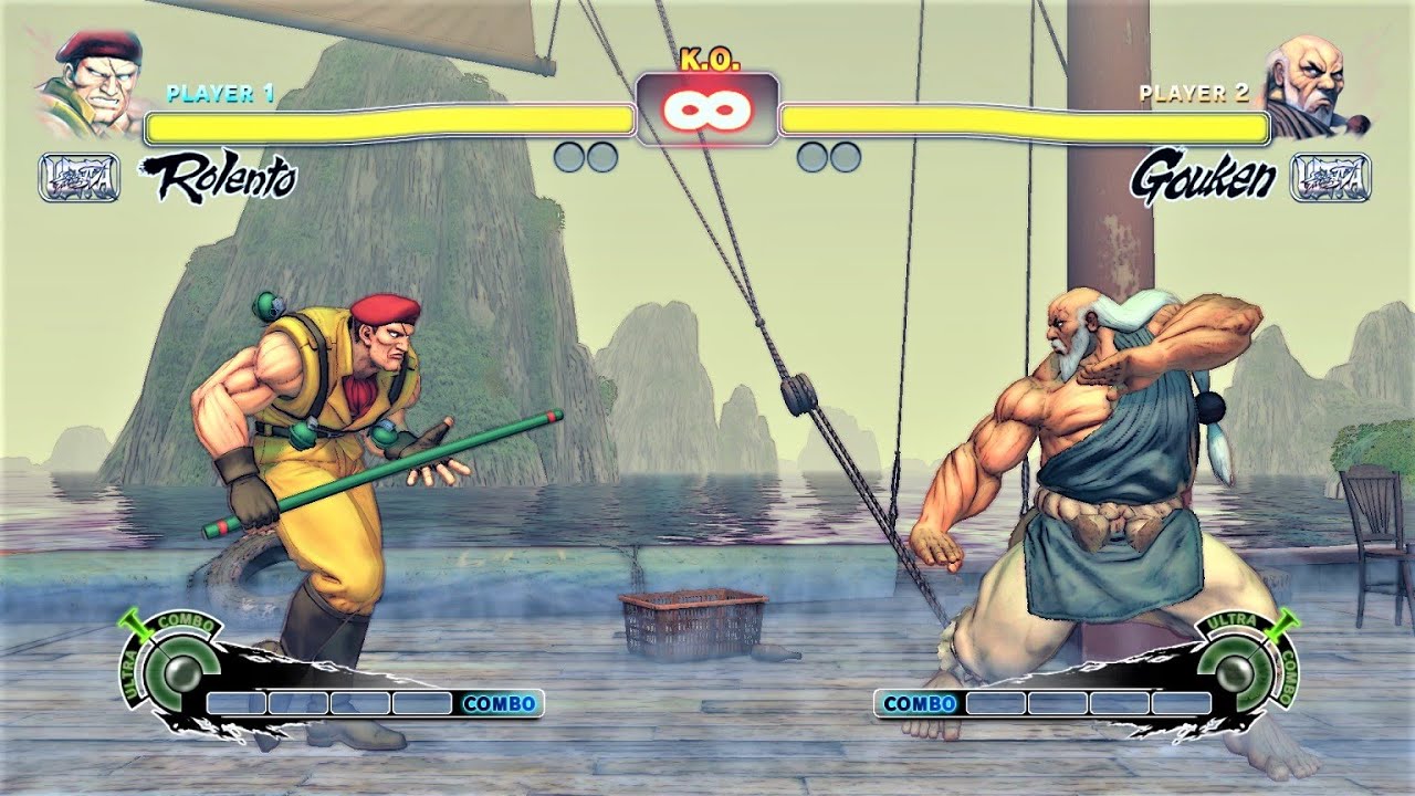 Rolento vs Gouken (Hardest AI) - Ultra Street Fighter IV - YouTube