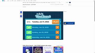 AI solve USA Today the Daily Word Search : 6\/17\/2025