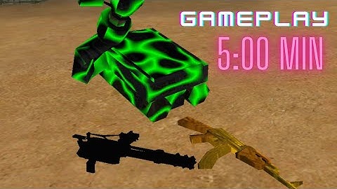 kontra multiplayer fps : gameplay : jetpack - Golden ak47 - minigun