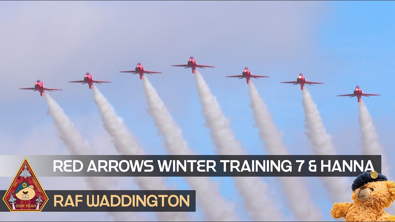 RED ARROWS 2026 WINTER TRAINING SESSIONS 7 SHIP, HEART & HANNA • RAF WADDINGTON #redarrows
