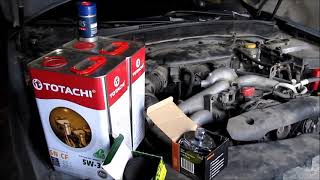 Раскоксовка двигателя Subaru Impreza III+замена масла.
