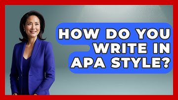 How Do You Write in APA Style? - The Language Library