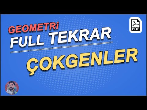 Çokgenler | Geometri Full Tekrar | Mert Hoca #aytfulltekrar (PDF)