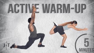 5 Minute Active/Dynamic Warm-Up Stretch Resimi