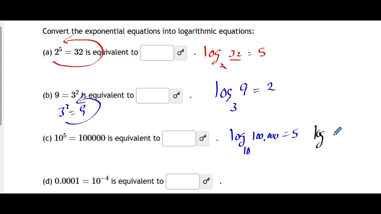 Section 6.3 Logarithmic Functions part 1 - YouTube