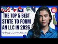 Top 5 Best States to Form An LLC in 2026 ✅ (Texas Vs Delaware Vs Nevada Vs Wyoming Vs Alaska)