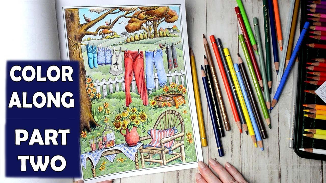 Color Along in Country Charm Coloring Book by Creative Haven part 2 ...