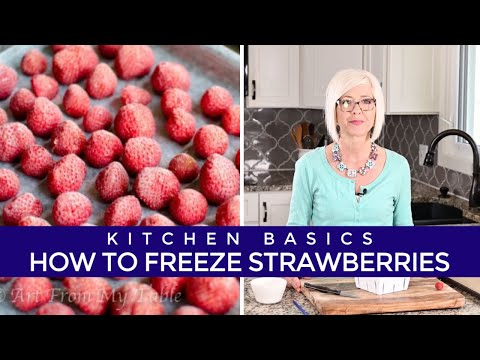 वीडियो: सर्दियों + वीडियो के लिए चीनी के साथ स्ट्रॉबेरी को फ्रीज कैसे करें