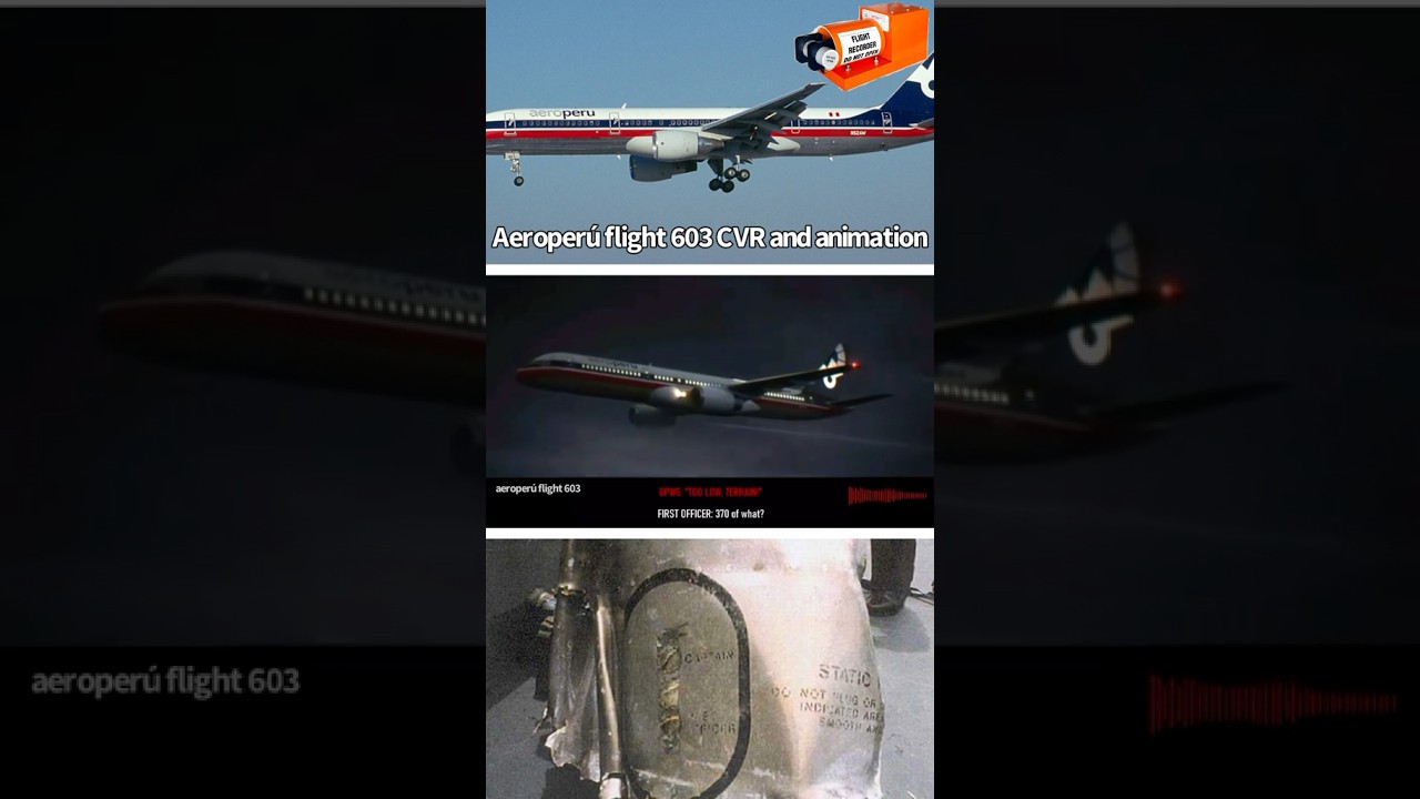 Aeroperu flight 603 CVR and Crash animation