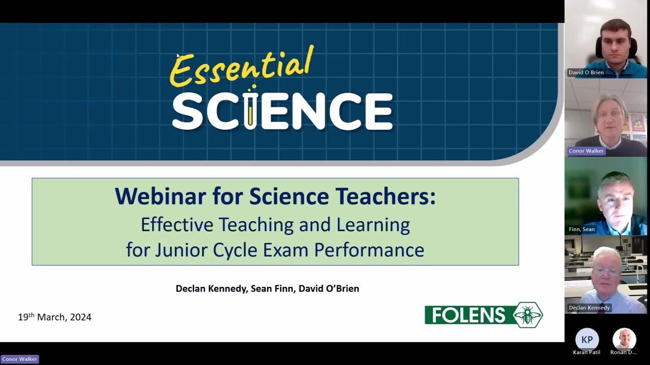 Webinar for Science Teachers: Effective Teaching and Learning for JC ...