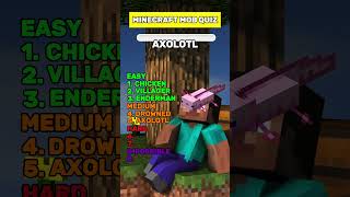 Minecraft challange! Can you name all the mobs? #minecraft #quiz