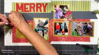 Wrapped in Cheer Paper Pumpkin Gift Boxes + Merry Christmas Scrapbook Layout | Monday Night Stamping