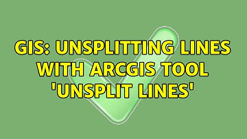 GIS: Unsplitting lines with ArcGIS tool 