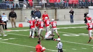 Ohio State Spring Game 2012 - Ryan Shazier's 4th down stop