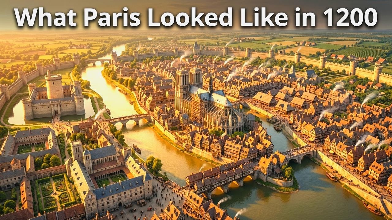 What Paris Looked Like in 1200 | AI Reconstruction of Medieval Paris (Documentary)