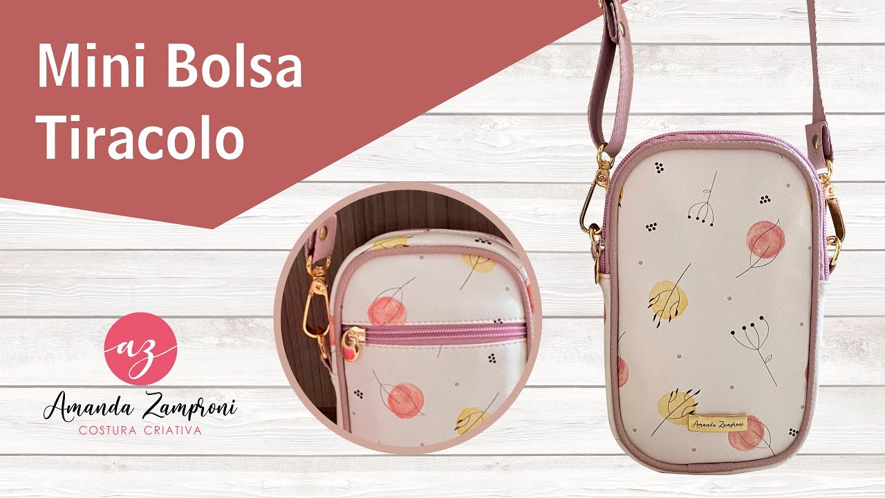 Como fazer uma Mini Bolsa Tiracolo em Sintético - Passo a Passo - PAP - Tutorial - DIY