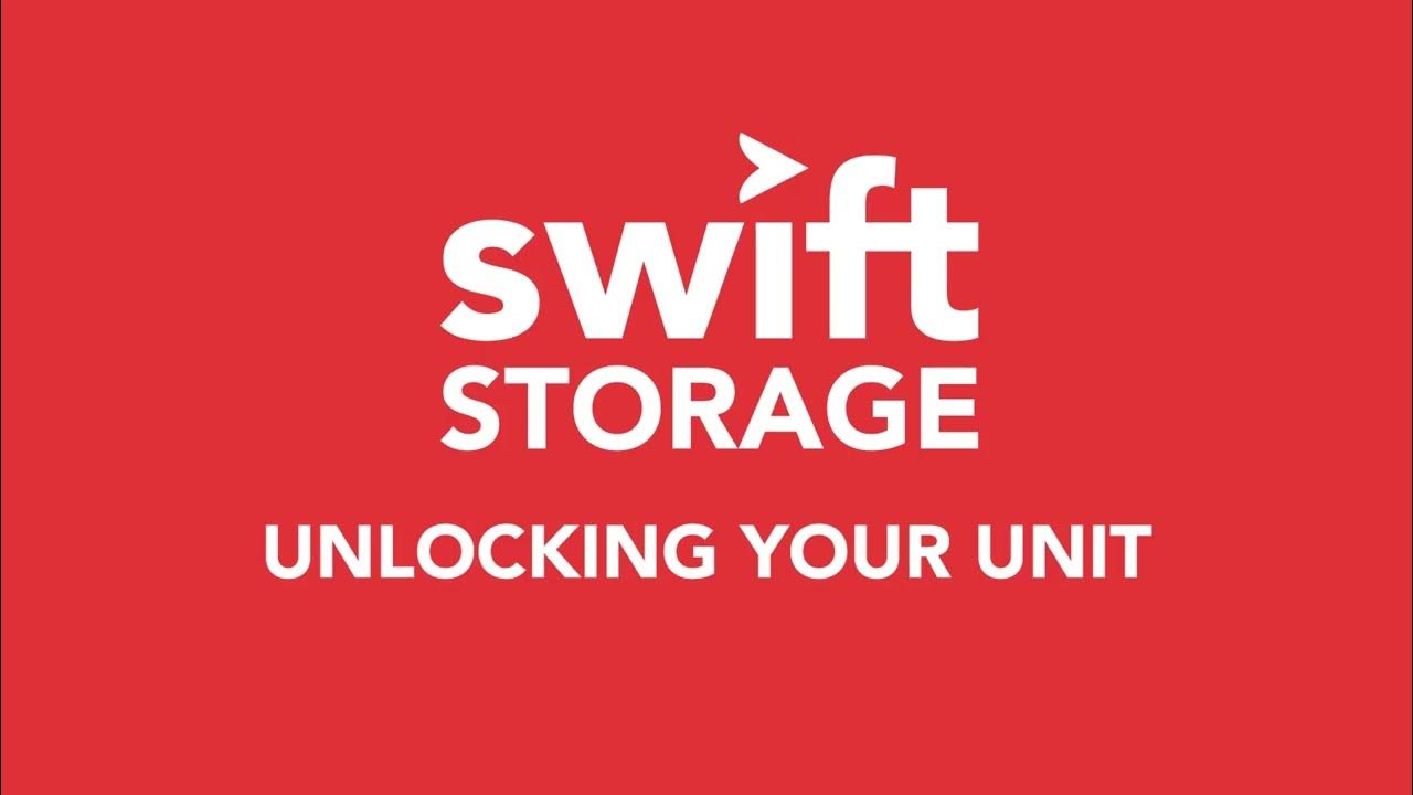 How to guide Unlocking your Swift Storage Unit YouTube