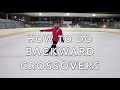 HOW TO DO BACKWARD CROSSOVERS | FIGURE SKATING ❄️❄️