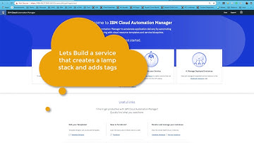 Using IBM Cloud Automation Manager to deploys a lamp stack and adds tags to the resources