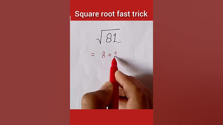 square root of 81 ?? #math #tricks #mathstricks #shorts