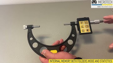 DataMet Wide range computerized micrometer with intechangeable anvils 0-150 mm