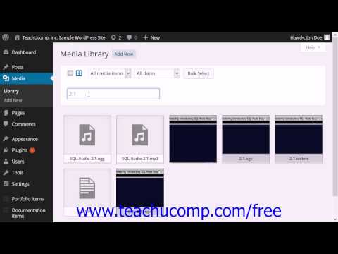 WordPress 4.0 Training Tutorial Managing Images, Video, and Other Media