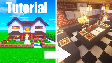 Minecraft Tutorial: How To Make A Realistic Suburban House Part 2 "2020 Tutorial"
