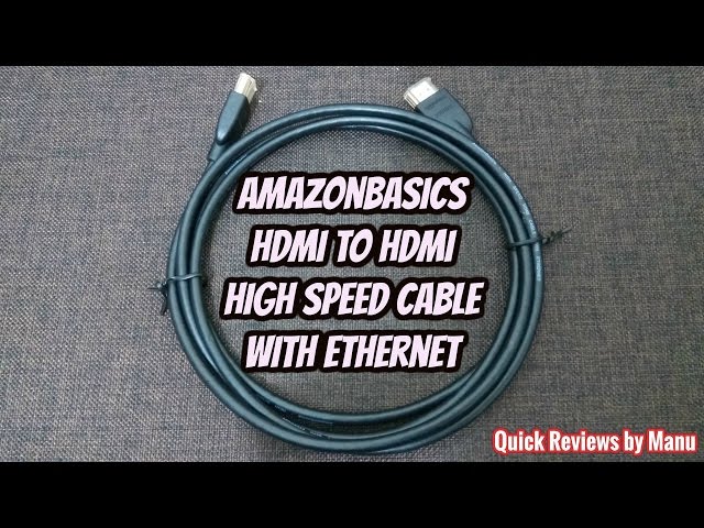 AmazonBasics High Speed HDMI Cable with Ethernet review