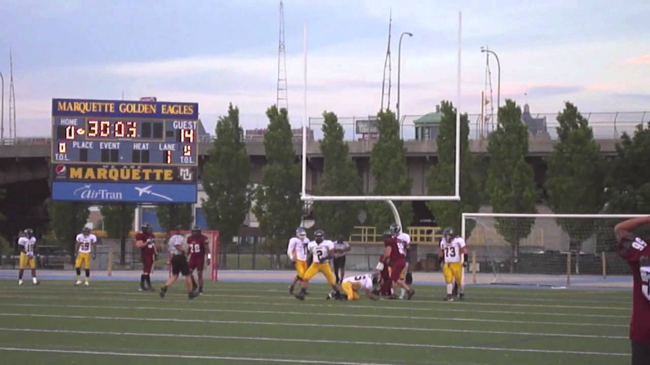 Milwaukee Rage Football south milwaukee rage vs kenosha cougars 40-6 - YouTube