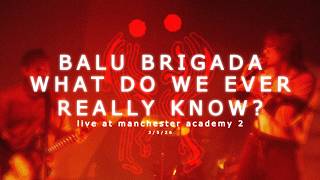 Balu Brigada - What Do We Ever Really Know? (Live at Manchester Academy 2 • 3/4/26)