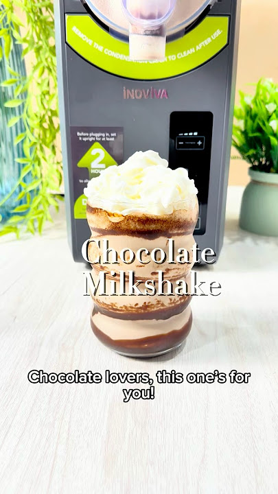 The BEST Chocolate Milkshake Hack 🍫Chocolate lovers, this one’s for you!#inovivaslushie #inoviva