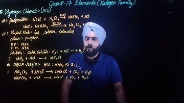 P-block Elements:- Hydrogen Chloride And Oxoacids Of Halogens