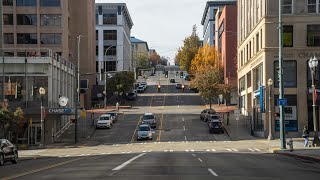 Downtown Tacoma Drive - Washington, USA・4K HDR