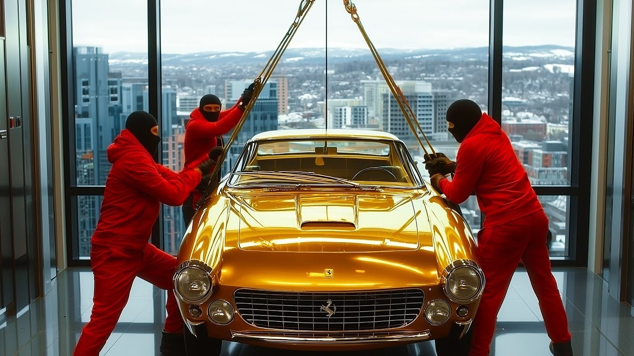 Bilionário engana seus próprios funcionários para roubarem seu carro inteiro  de ouro!