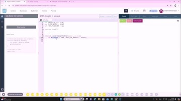 JavaScript 2.17.5 სავარჯიშო Height in Meters / codehs.com / პროგრამირება / ლევან ნიშნიანიძე