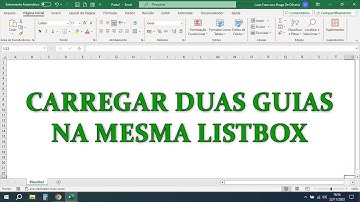Carregar Dados de DUAS Planilhas para Listbox Excel VBA via Códigos