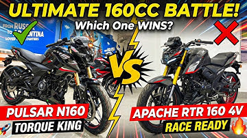 2026 Pulsar N160 USD vs Apache RTR 160 4V TFT – REAL King of 160cc? Shocking Results!