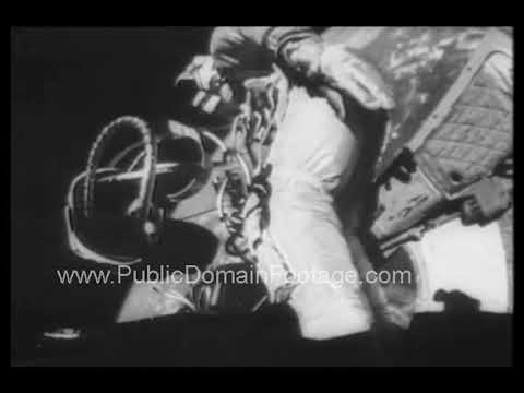 Gemini Space Walk Major Ed White 1965 archival footage