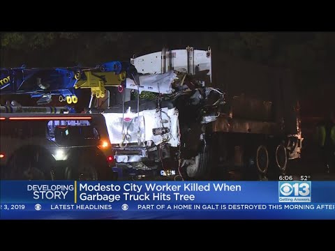 City Of Modesto Garbage Truck Involved In Fatal Crash On Finch Road