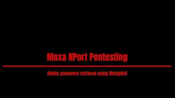 SCADA Hacking 2: pentesting Moxa NPort with Metasploit