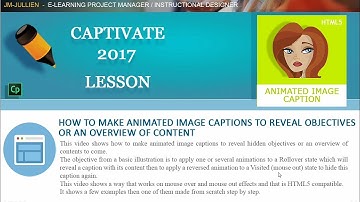 Adobe Captivate 2017: How to make animated image captions