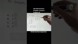 Whole Number Exponents Problem 10. #shortsfeed #mathtutor #mathlearning #subscribe #ytshorts #yt