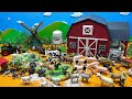Farm Diorama for Farm Animals - pig horse sheep duck Farm Tractor