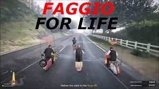 The Faggio Gang - GTAV Funny Moments Biker Gang DLC