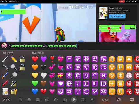 Gru vs vector with healthbars 2nd