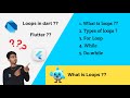 What is loops in programming || day - 8 || for loop, while  loop, do-while loop in dart || flutter