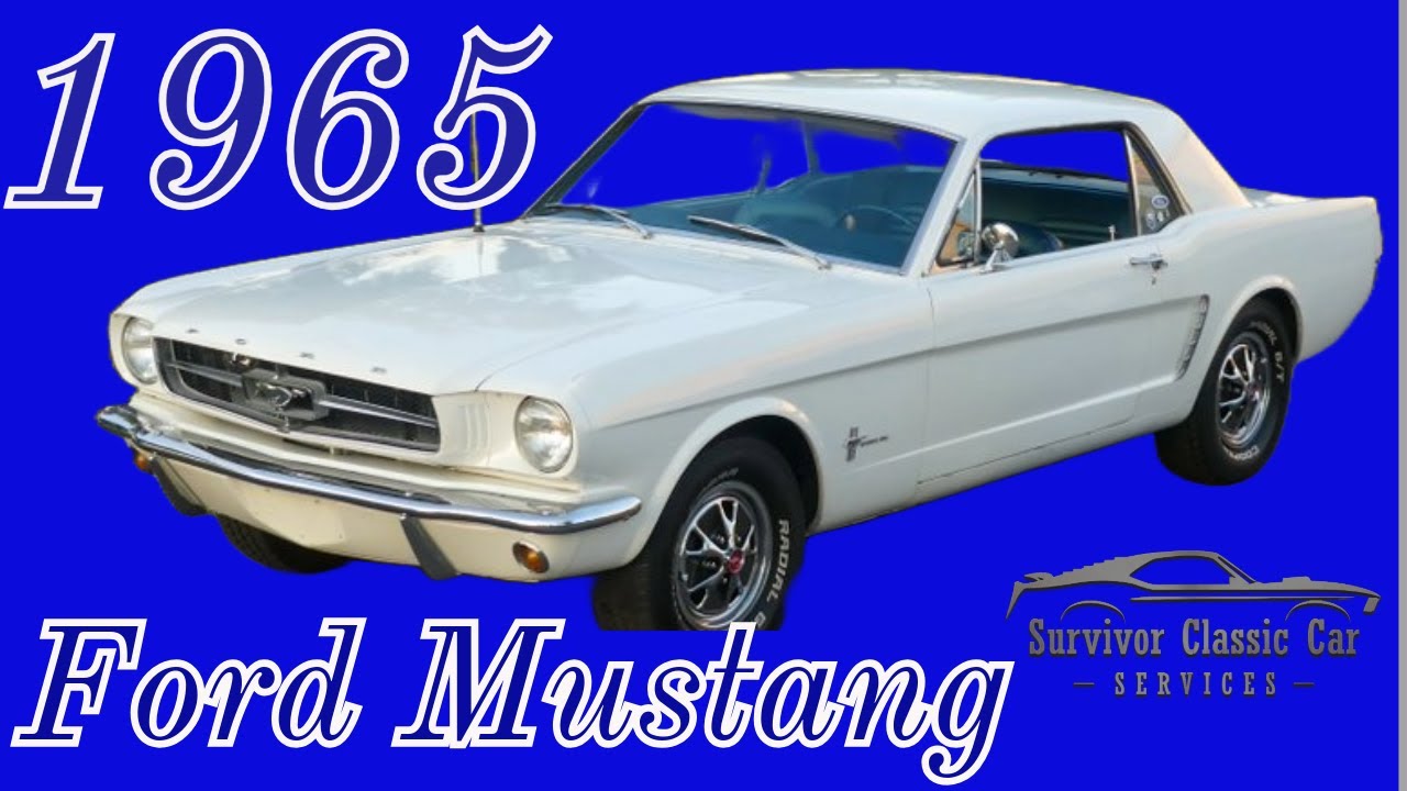 1965 Ford Mustang coupe! Wimbledon White with Blue interior for